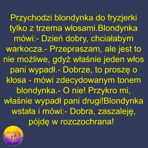 Rozczochrana Blondynka