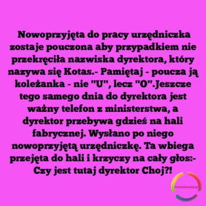 Nie “U”  Lecz “O”
