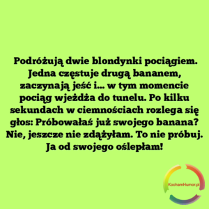 Banan w pociągu