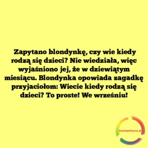 Blondynka  opowiada zagadkę