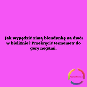Blondynka na mrozie