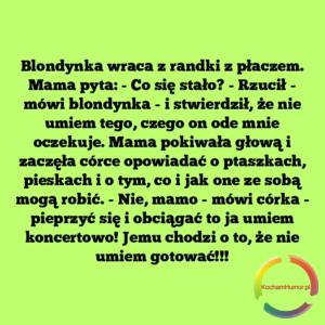 Blondynka wraca z randki
