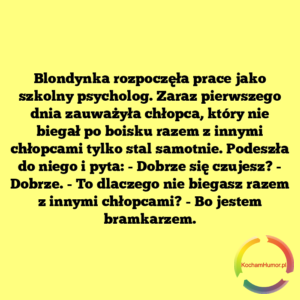 Bo jestem bramkarzem