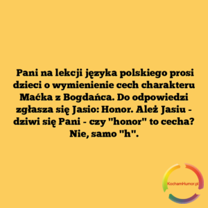 Do odpowiedzi zgłasza się Jasiu