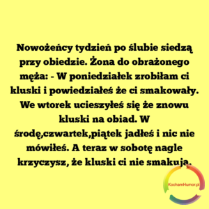 Kluski ci nie smakują?