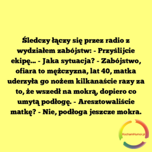 Podłoga jeszcze mokra