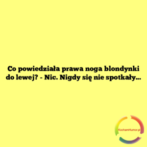 Prawa noga blondynki